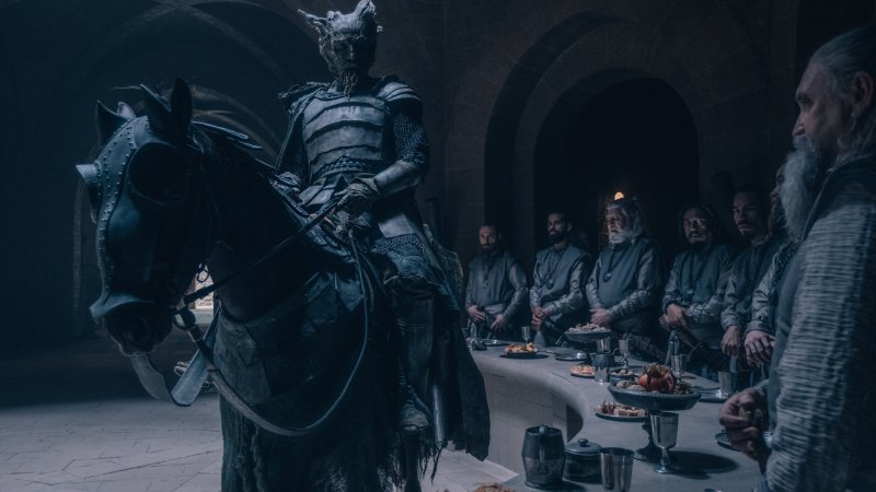 Sir Gawain e il cavaliere verde, nella foto una scena nella sala della Tavola Rotonda