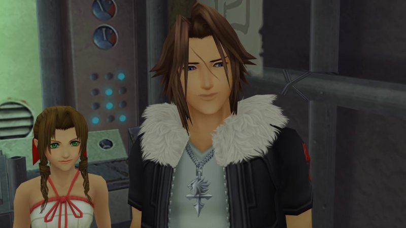 Leon ed Aerith in Kingdom Hearts 2