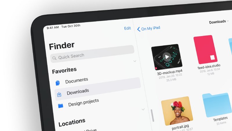 Finder su iPadOS 16 Finder su iPadOS 16
