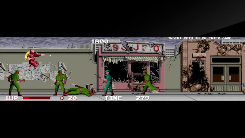 The NinjaWarriors, uno screenshot dell'action a scorrimento