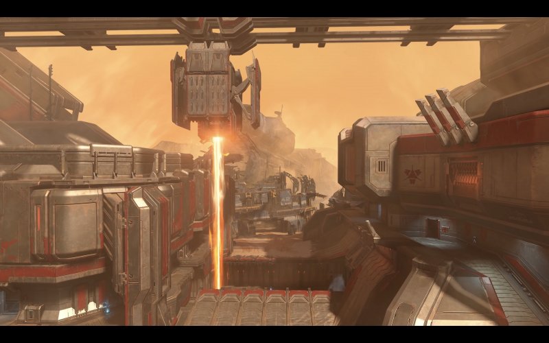 Halo Infinite, the laser beam of the Breaker map