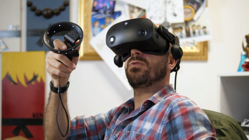 Pierpaolo si allena in vista dell'appuntamento con la rivoluzione dei visori targata Apple Pierpaolo si allena in vista dell'appuntamento con la rivoluzione dei visori targata Apple