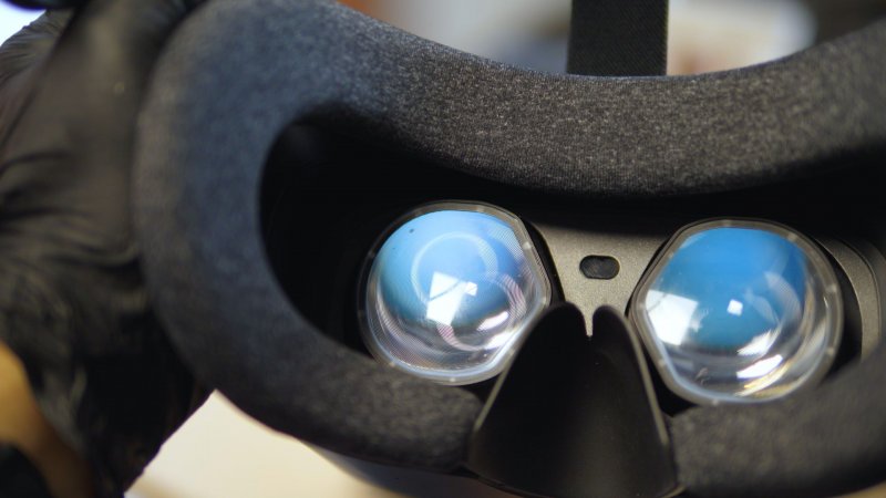 La maschera interna del visore e le lenti ibride scelte da HP