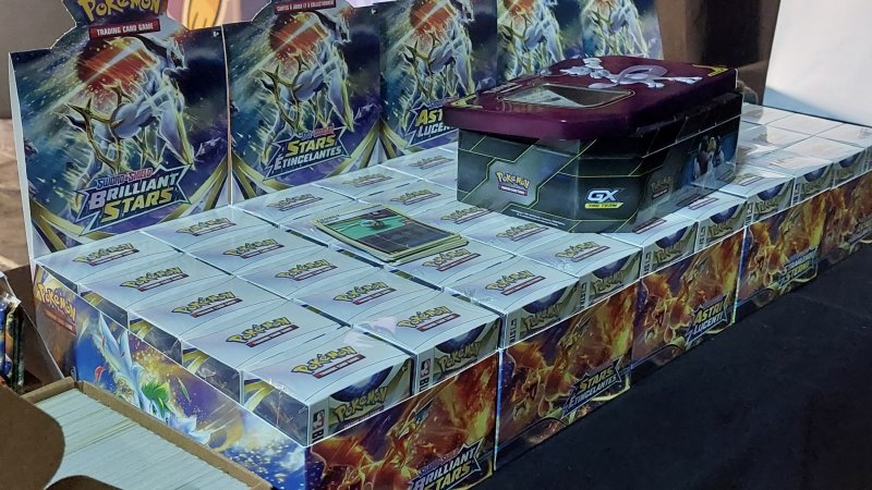 I pack Build&Battle utilizzati per il torneo 'stampa' dei Pokémon Championships 2022 di Francoforte