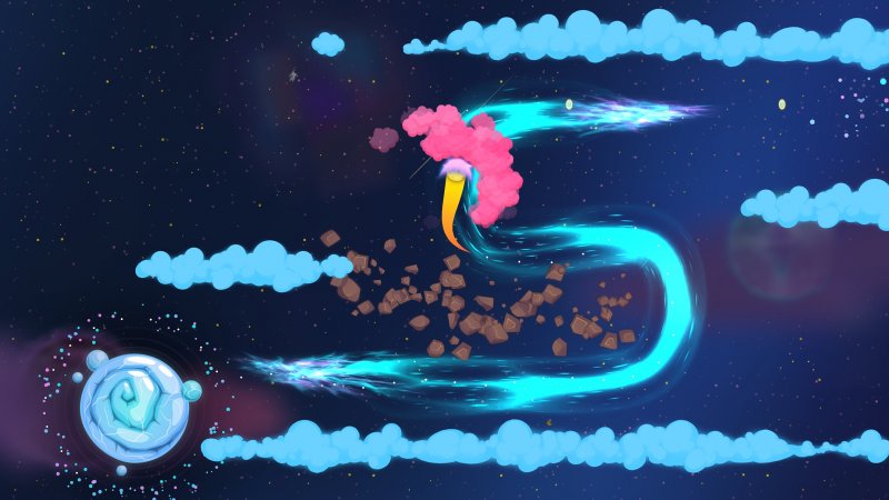 Moonshot, uno screenshot che mostra un livello più avanzato