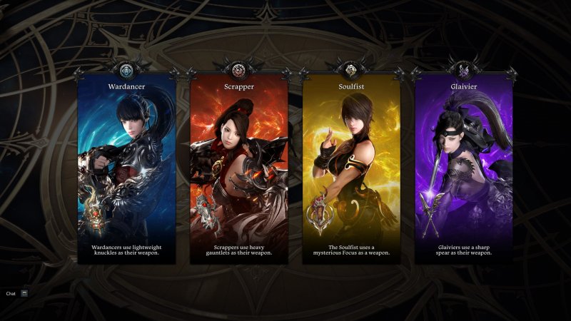 Lost Ark, la classe avanzata Glaivier nella schermata di selezione