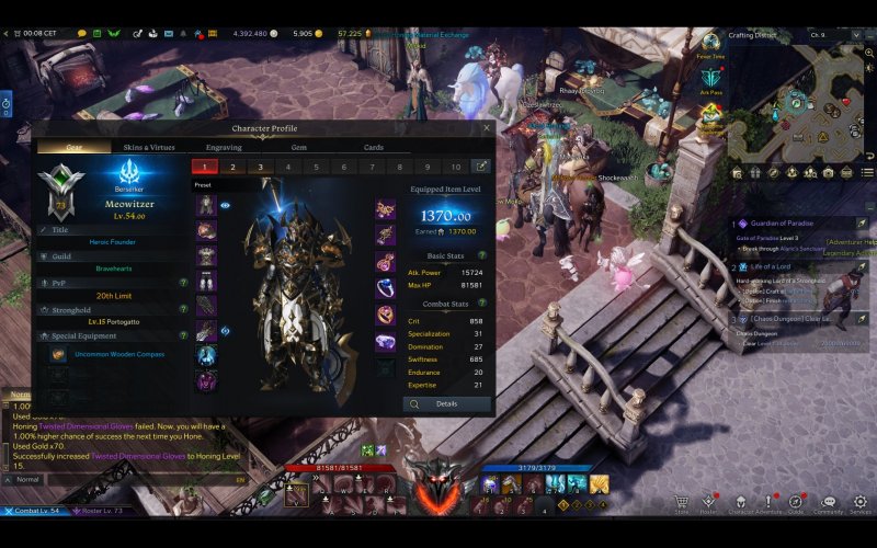 Lost Ark, il livello dell'equipaggiamento sblocca i contenuti endgame a Tier