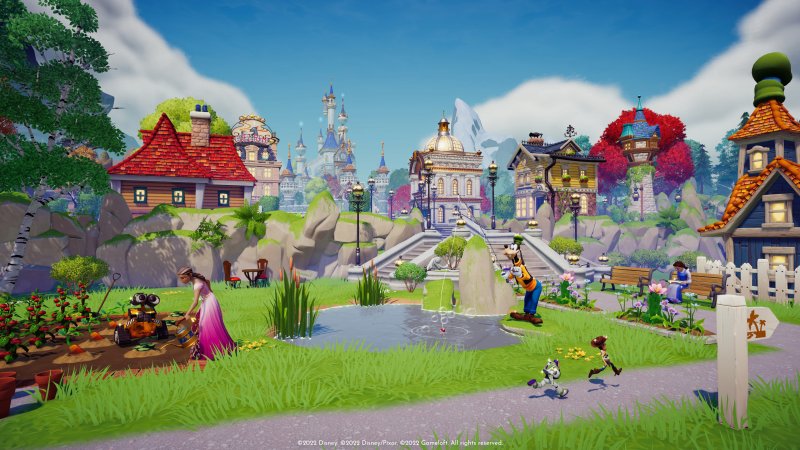 The main area of ​​Disney's Dreamlight Valley... after rescuing it from Oblivion