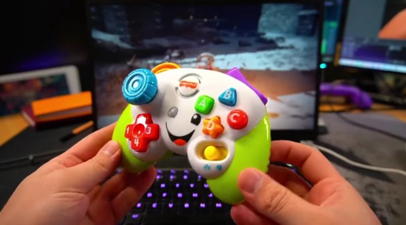 Rudeism's Fisher Price pad turned into a real controller