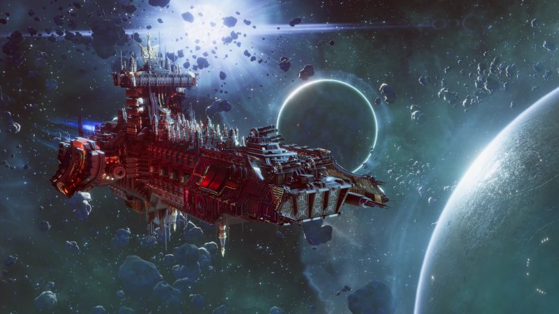 Warhammer 40,000: Chaos Gate - Daemonhunters, the spaceship on which the management part takes place