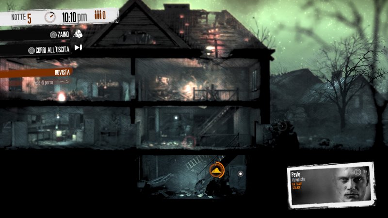 This War of Mine: Final Cut, exploring a building at night