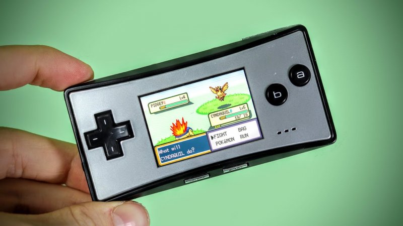 The Game Boy Micro in a photo