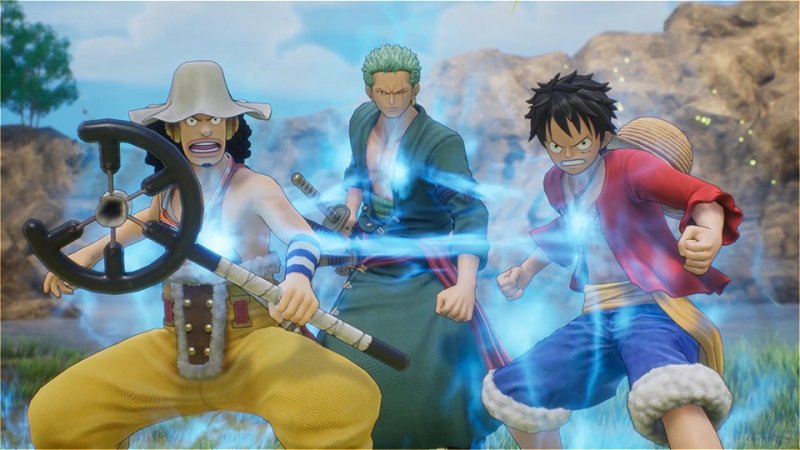 Lorsque tu vois ce lien énergétique entre les personnages, une attaque de groupe est sur le point de commencer. Dans One Piece Odyssey, ils sont débloqués dans des quêtes secondaires dédiées.