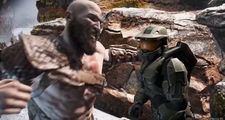 Kratos and Master Chief Duke it Out in Awesome God of War Mod