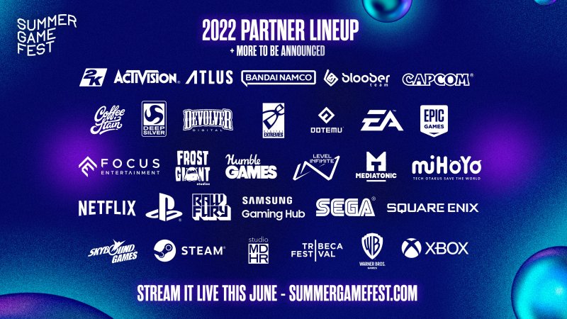 List of Summer Game Fest 2022 partners