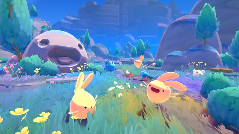 Alcune delle buffe creature di Slime Rancher 2