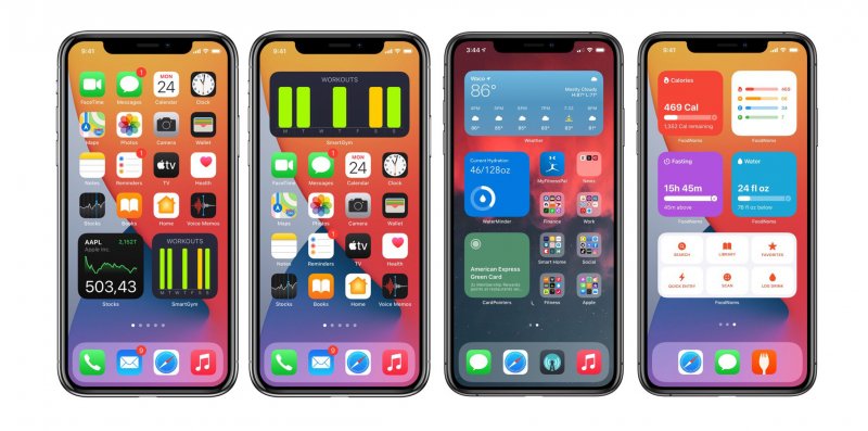 iPhone con i widget iPhone con i widget