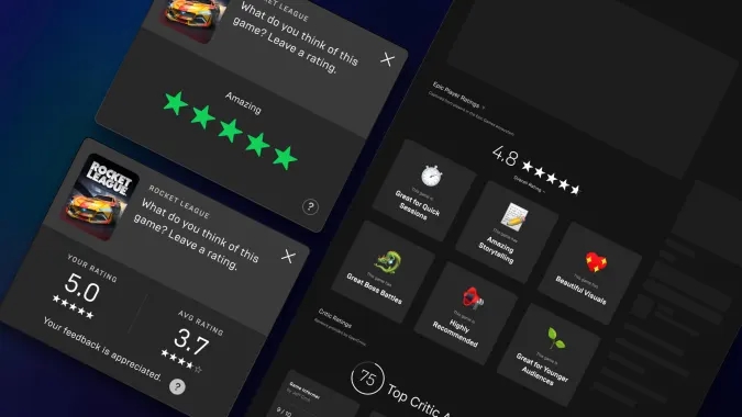 Epic Games Store, un esempio del nuovo sistema di valutazione da parte degli utenti Epic Games Store, un esempio del nuovo sistema di valutazione da parte degli utenti