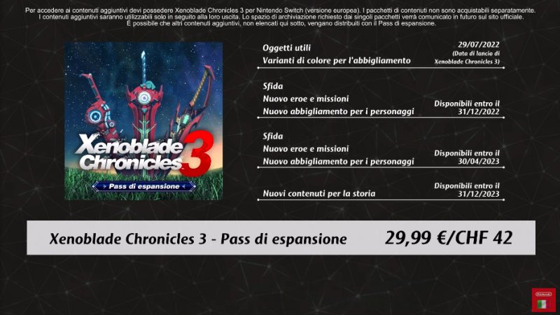 I contenuti del Pass di espansione di Xenoblade Chronicles 3 I contenuti del Pass di espansione di Xenoblade Chronicles 3