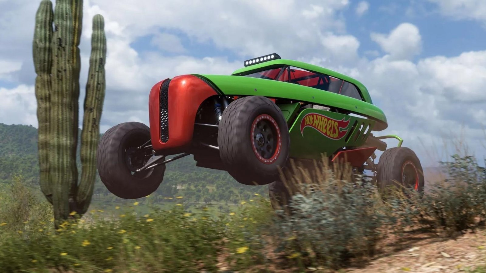 Un auto nel deserto in Forza Horizon 5