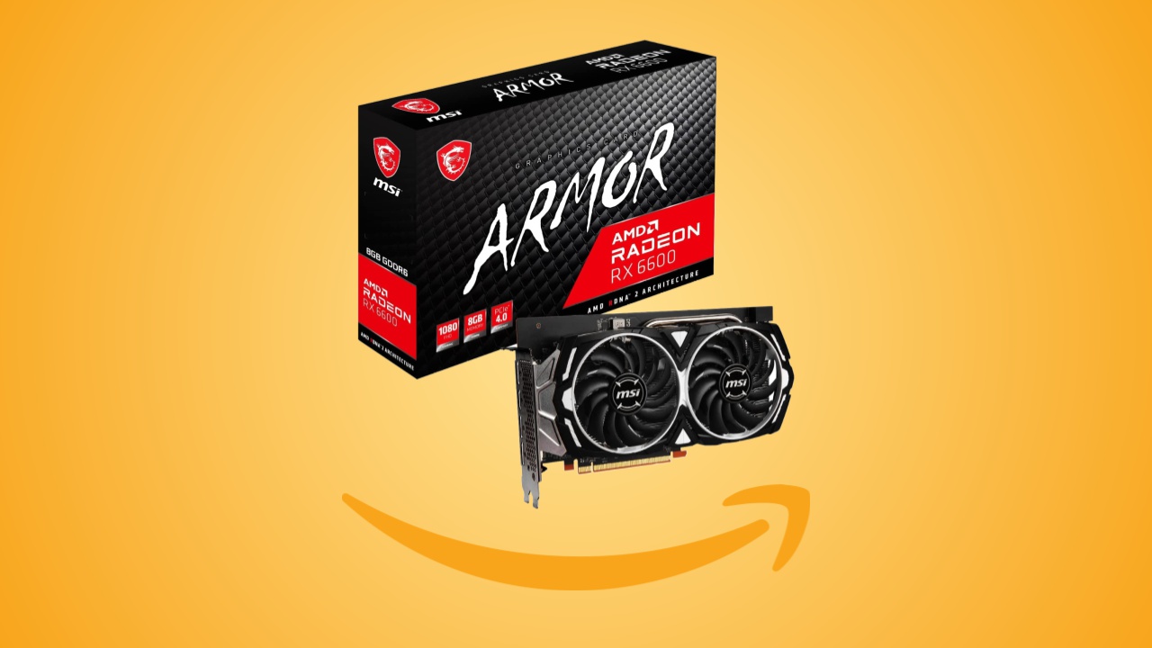Offerte Amazon: scheda grafica Radeon RX 6600 ARMOR 8G, in sconto al prezzo minimo storico