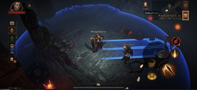 Diablo Immortal, a fighting sequence