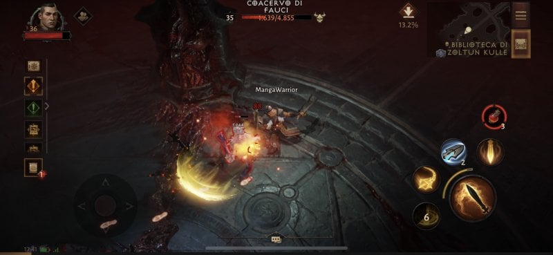 Diablo Immortal, one of the many battles in the game
