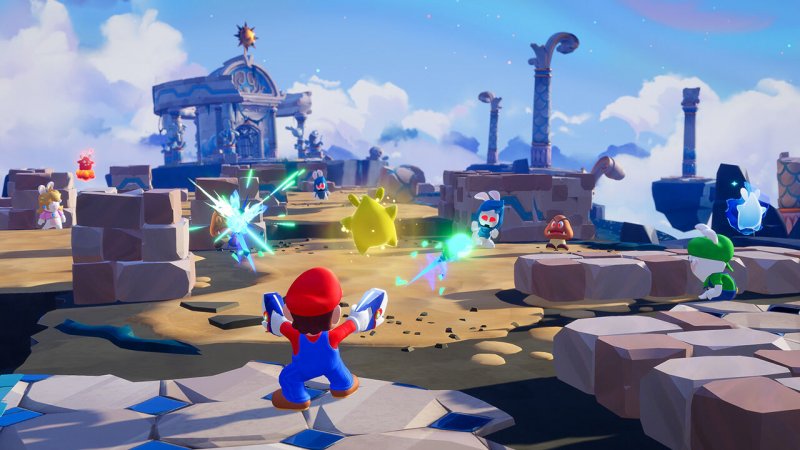 Fights are much more dynamic in Mario + Rabbids Sparks of Hope