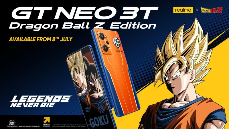 realme GT NEO 3T Dragon Ball Z Edition realme GT NEO 3T Dragon Ball Z Edition