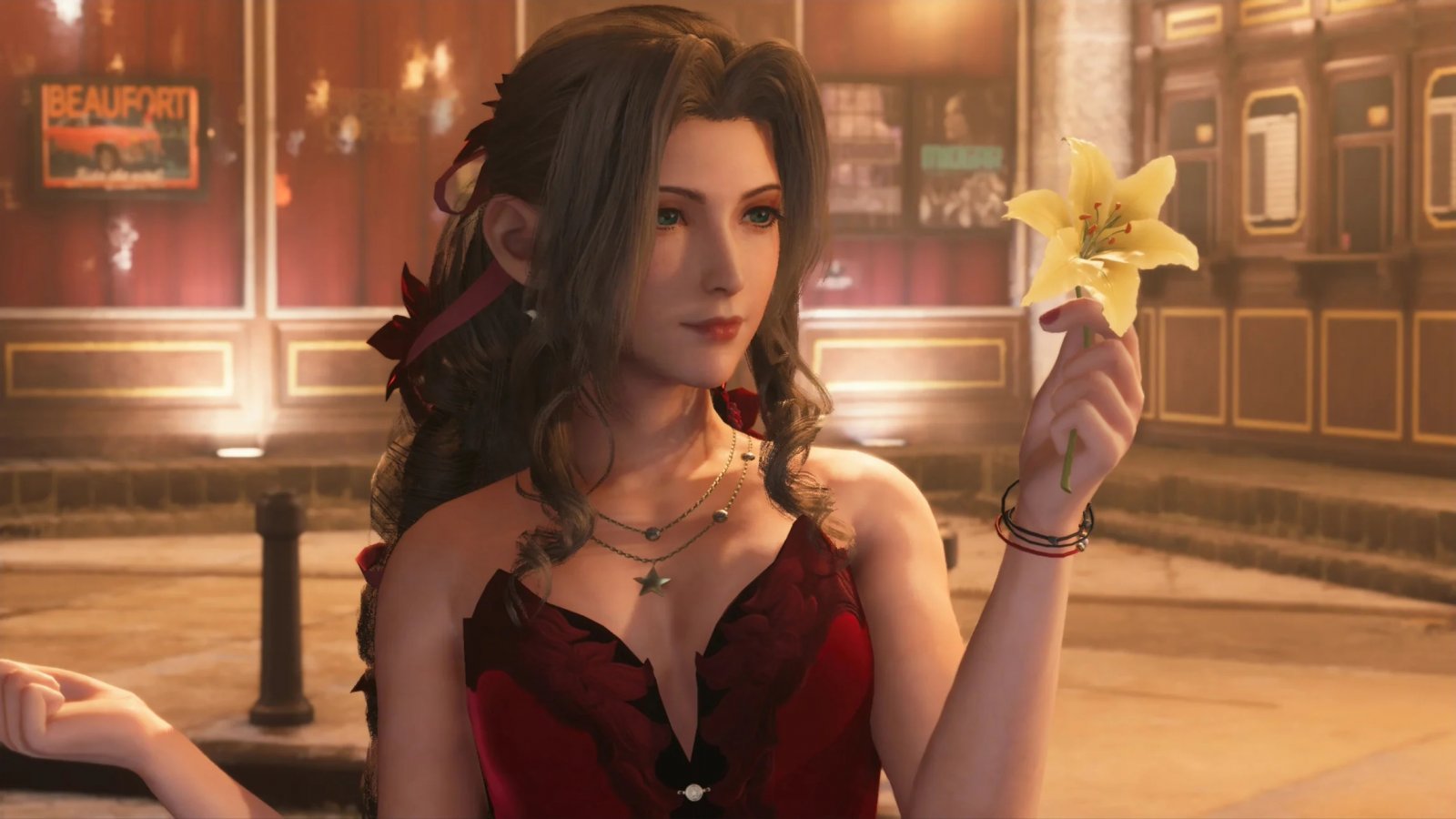 Final Fantasy 7 Rebirth: il cosplay di Aerith da lena_cosplayer è ricco di fascino