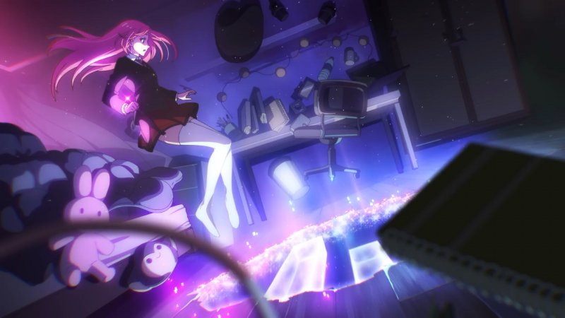 Un frame dal video musicale di Everything goes on