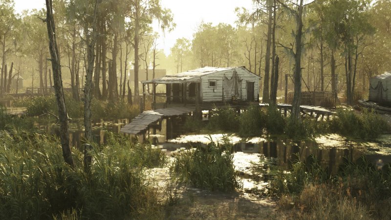 Hunt: Showdown, an image of the bayou in Moon of the Snakes