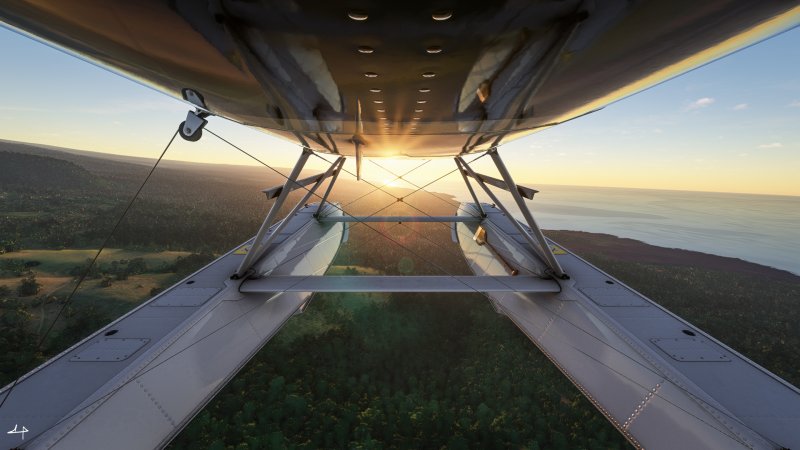 Flight Simulator: fly over the island of Hawaii