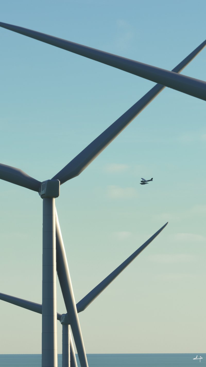 Flight Simulator: Hawi's wind farm