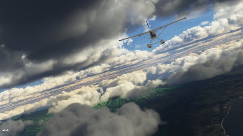 Flight Simulator: Kauai in the Clouds