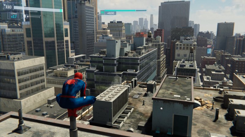 Marvel's Spider-Man Remastered, Peter observe la ville...