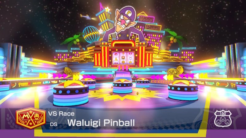 Mario Kart 8 Deluxe: Flipper di Waluigi, da Mario Kart DS Mario Kart 8 Deluxe: Flipper di Waluigi, da Mario Kart DS