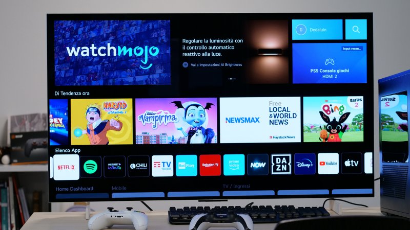 La Dashboard di LG OLED C2