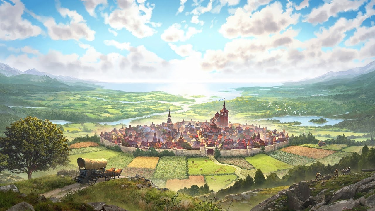 Una città di Farthest Frontier