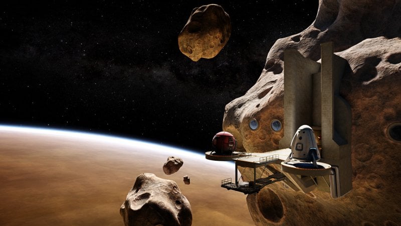 Una delle stazioni spaziali sovietiche di red Matter 2