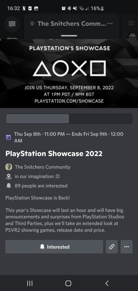 L'evento del discord di The Snitch per il PlayStation Showcase 2022