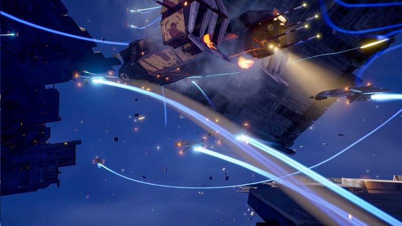 Homeworld 3: Combat is breathtaking, especially now that ships can also use the elements to take cover.
