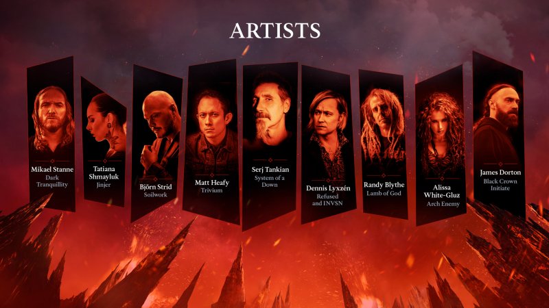 List of artists featured on Metal: Hellsinger's soundtrack