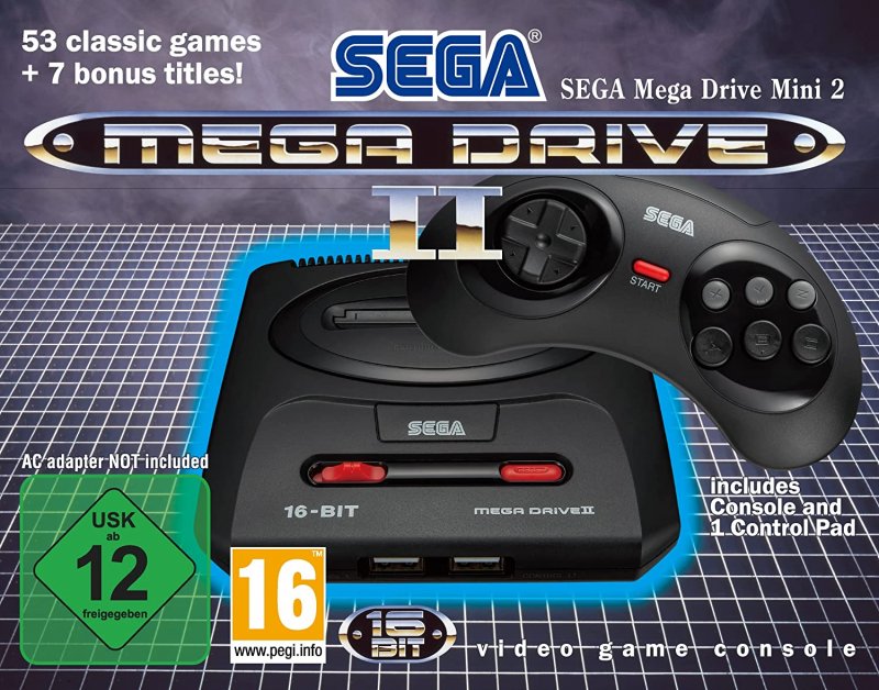 Sega Mega Drive Mini 2, la confezione europea