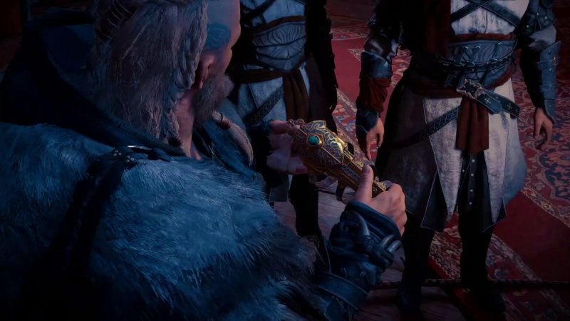 La hoja oculta Basim entregada a Ivor en Assassin's Creed Valhalla