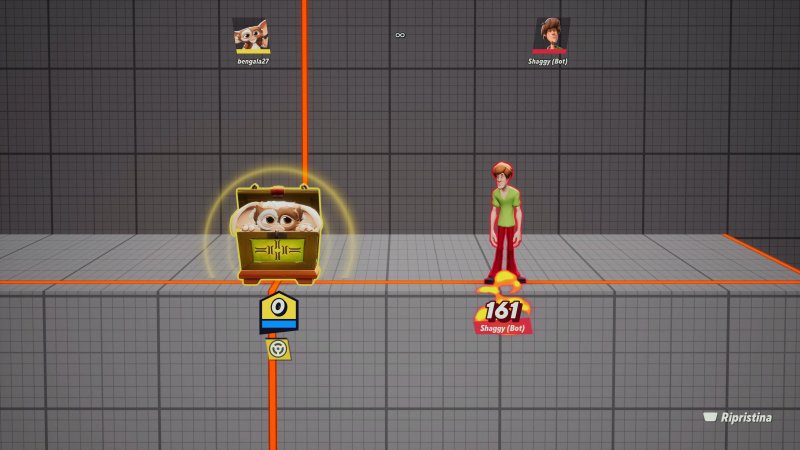 MultiVersus, quando è dentro il suo baule, Gizmo è invulnerabile ai proiettili