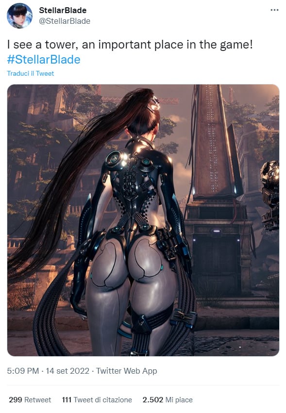 Stellar Blade's sexist tweet