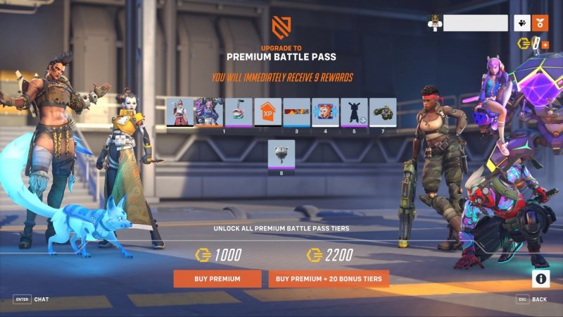 Overwatch 2, il Pass Battaglia Premium