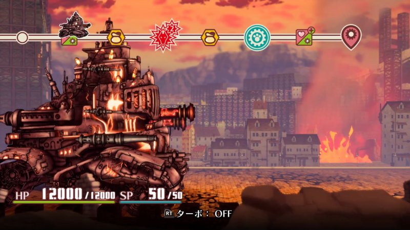 Escape : Melodies of Steel 2 présente des combats entre d'énormes machines de guerre.