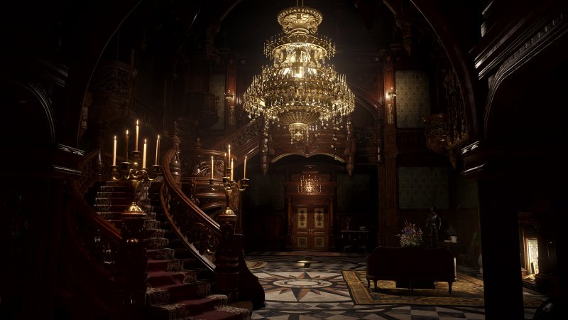 Resident Evil Village VR.  Dimitrescu Castle is even more impressive in virtual reality